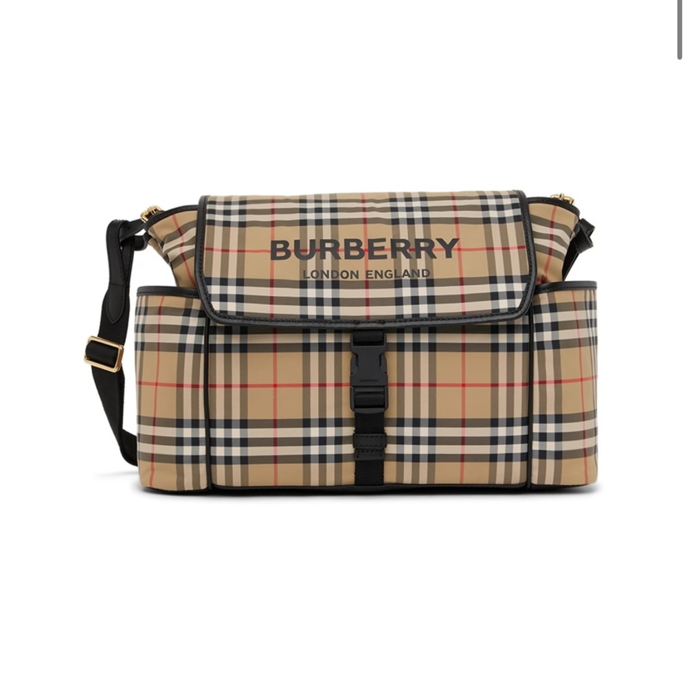 Burberry vintage check nylon diaper bag DISCONTINUED